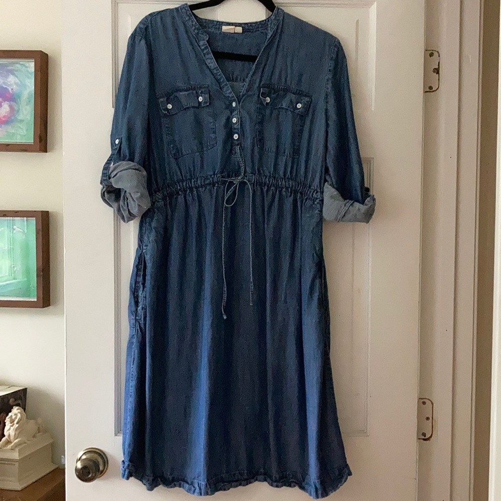 GAP Chambray Maternity Dress